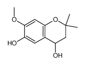 (+/-)-6-hydroxy-7-methoxy-2,2-dimethylchroman-4-ol Structure