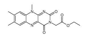 Lumiflavin-3-acetic Acid Ethyl Ester Structure