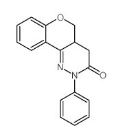 2-phenyl-4a,5-dihydro-4H-chromeno[4,3-c]pyridazin-3-one结构式
