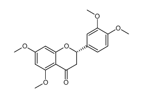 (2S)-5,7,3',4'-tetramethoxyflavanone结构式