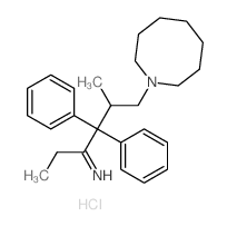 6-(azocan-1-yl)-5-methyl-4,4-diphenyl-hexan-3-imine结构式