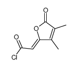 (Z)-2-(3,4-dimethyl-5-oxofuran-2(5H)-ylidene)acetyl chloride Structure