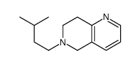 6-(3-methylbutyl)-7,8-dihydro-5H-1,6-naphthyridine结构式
