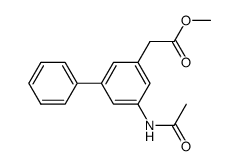 methyl 5-acetamido-3-biphenylylacetate Structure