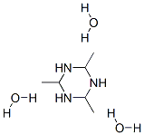 HEXAHYDRO-2,4,6-TRIMETHYL-1,3,5-TRIAZINE TRIHYDRATE Structure