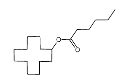 cyclododecyl hexanoate Structure