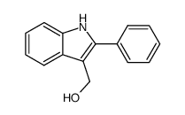 (2-phenyl-1H-indol-3-yl)methanol结构式