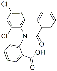 2-[N-Benzoyl(2,4-dichlorophenyl)amino]benzoic acid structure