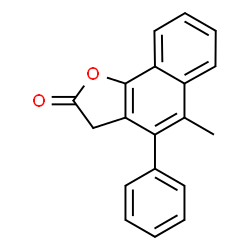 5-Methyl-4-phenylnaphtho[1,2-b]furan-2(3H)-one结构式