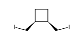 cis-1,2-Bis(iodomethyl)cyclobutane结构式