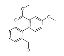 methyl 2'-formyl-4-methoxy-[1,1'-biphenyl]-2-carboxylate Structure