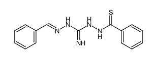 1-benzylideneamino-2-thiobenzamidoguanidine结构式