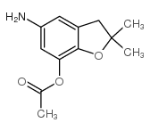 7-Benzofuranol,5-amino-2,3-dihydro-2,2-dimethyl-,acetate(ester)(9CI)结构式