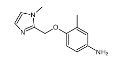 Benzenamine, 3-methyl-4-[(1-methyl-1H-imidazol-2-yl)methoxy]- (9CI)结构式