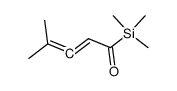 4-methyl-1-(trimethylsilyl)penta-2,3-dien-1-one结构式