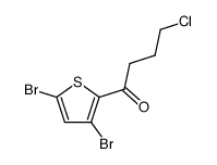 4-chloro-1-(3,5-dibromothiophen-2-yl)butan-1-one Structure