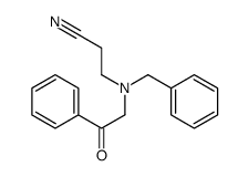 3-[benzyl(phenacyl)amino]propanenitrile Structure