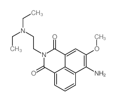 6-Amino-2-(2-(diethylamino)ethyl)-5-methoxy-1H-benzo(de)isoquinoline-1,3(2H)-dione structure