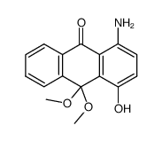 9,9-dimethoxy-1-hydroxy-4-amino-10-oxo-9,10-dihydroanthracene结构式