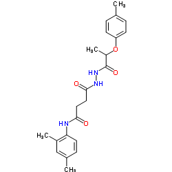 N-(2,4-Dimethylphenyl)-4-{2-[2-(4-methylphenoxy)propanoyl]hydrazino}-4-oxobutanamide结构式