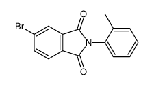 5-bromo-2-(2-methylphenyl)isoindole-1,3-dione结构式