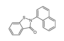 2-naphthalen-1-yl-1,2-benzothiazol-3-one结构式