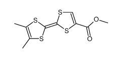 2,3-dimethyl-6-methoxycarbonyltetrathiafulvalene结构式