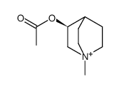 (S)-3-Acetoxy-1-methyl-1-azonia-bicyclo[2.2.2]octane结构式