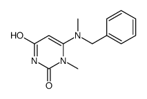 6-[benzyl(methyl)amino]-1-methylpyrimidine-2,4-dione Structure