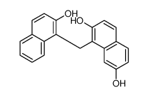 1-[(2-hydroxynaphthalen-1-yl)methyl]naphthalene-2,7-diol Structure