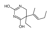 5-ethyl-5-pent-2-en-2-yl-1,3-diazinane-2,4-dione结构式