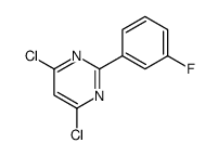 4,6-dichloro-2-(3-fluorophenyl)pyrimidine Structure