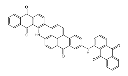 11-(anthraquinon-1-ylamino)naphtho[2,3-H]phenanthr0[2,1,10-mna]acridine-5,9,18(6H)-trione structure