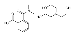 o-[(dimethylamino)carbonyl]benzoic acid, compound with 2,2',2''-nitrilotriethanol (1:1)结构式