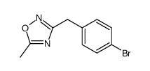 1,2,4-Oxadiazole, 3-[(4-bromophenyl)methyl]-5-methyl结构式