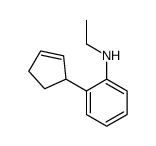 2-cyclopent-2-en-1-yl-N-ethylaniline结构式