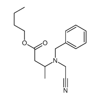 butyl 3-[benzyl(cyanomethyl)amino]butanoate结构式
