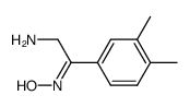 2-amino-1-(3,4-dimethylphenyl)ethan-1-one oxime结构式