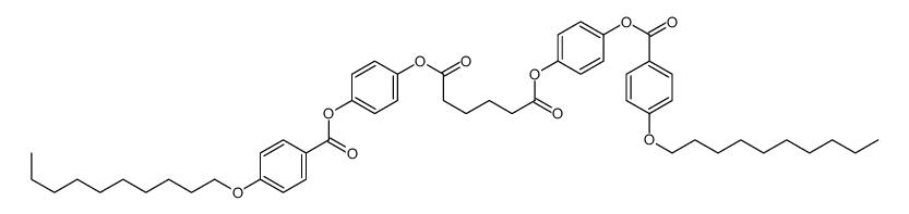 bis[4-(4-decoxybenzoyl)oxyphenyl] hexanedioate Structure