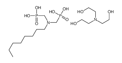 [(octylimino)bis(methylene)]bisphosphonic acid, compound with 2,2',2''-nitrilotris[ethanol] (1:1) Structure