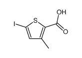 5-iodo-3-methyl-thiophene-2-carboxylic acid结构式