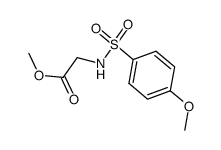 methyl 2-(4-methoxyphenylsulfonamido)acetate结构式