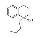 1-butyl-3,4-dihydro-2H-naphthalen-1-ol结构式
