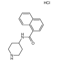 N-(piperidin-4-yl)naphth-1-yl carboxamide hydrochloride结构式