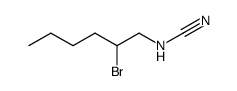 (2-bromo-n-hexyl)cyanamide Structure