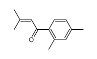 1-(2,4-dimethyl-phenyl)-3-methyl-but-2-en-1-one结构式