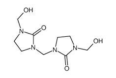 1-(hydroxymethyl)-3-[[3-(hydroxymethyl)-2-oxoimidazolidin-1-yl]methyl]imidazolidin-2-one结构式