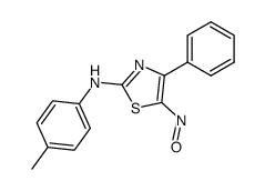 5-nitroso-4-phenyl-2-p-tolylamino-thiazole Structure