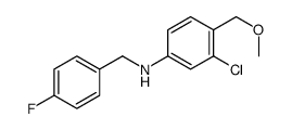 3-Chloro-N-(4-fluorobenzyl)-4-Methoxyaniline结构式