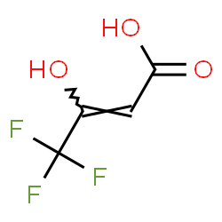 2-Butenoic acid,4,4,4-trifluoro-3-hydroxy- Structure